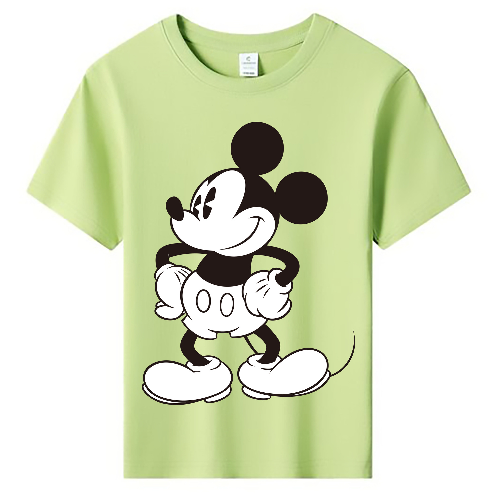 ミッキーマウス Mickey Mouse 綿100％キッズTシャツ（フロントプリント）